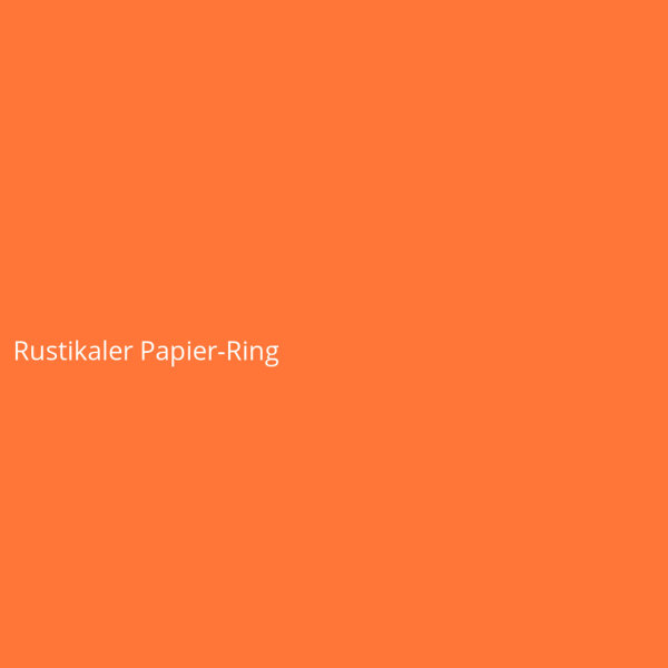 Rustikaler Papier-Ring